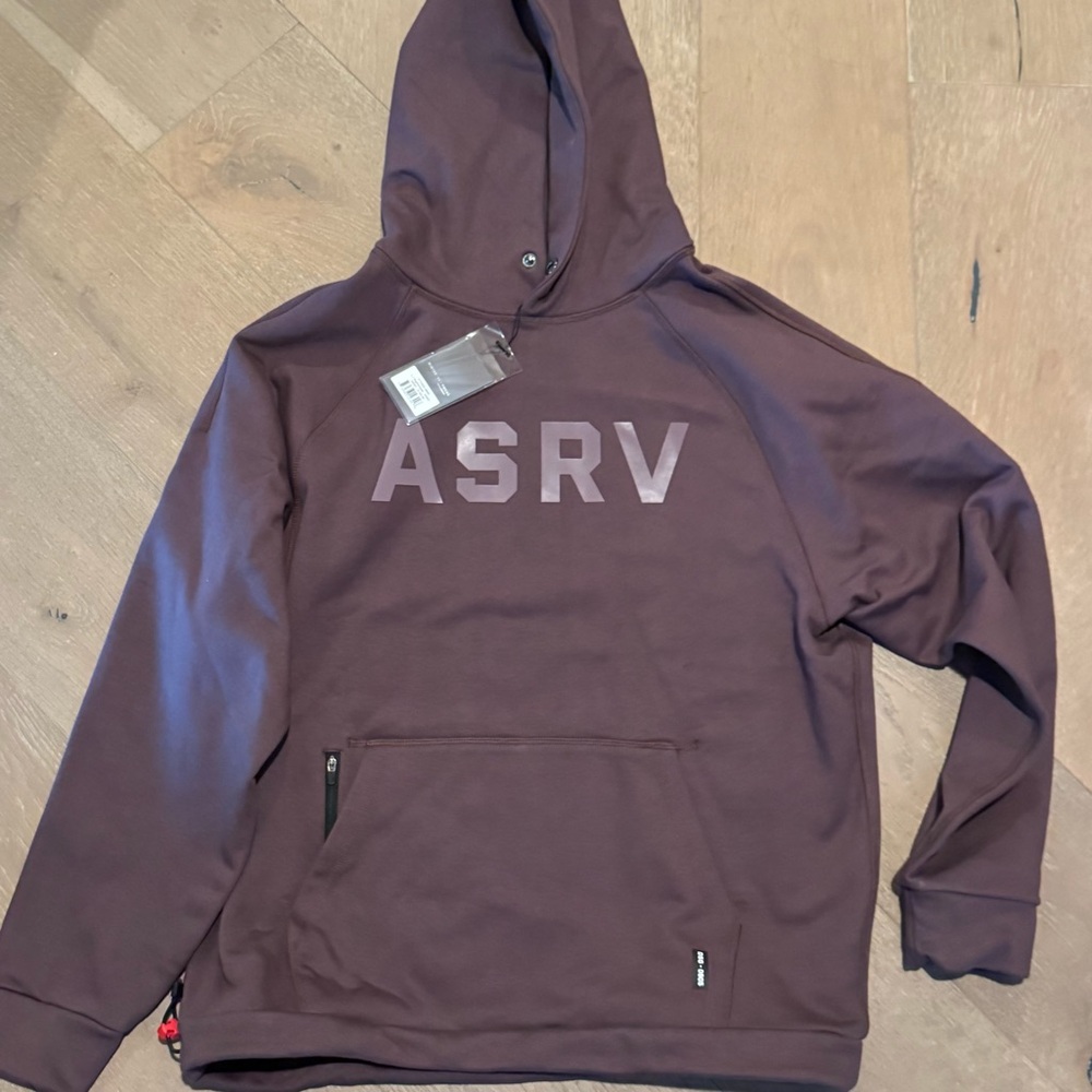 ASRV 0905 Training Hoodie LARGE Nightshade Tech-Terry Weather-Ready